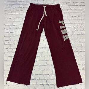 PINK Victoria's Secret Red Sweatpants Comfortable Joggers